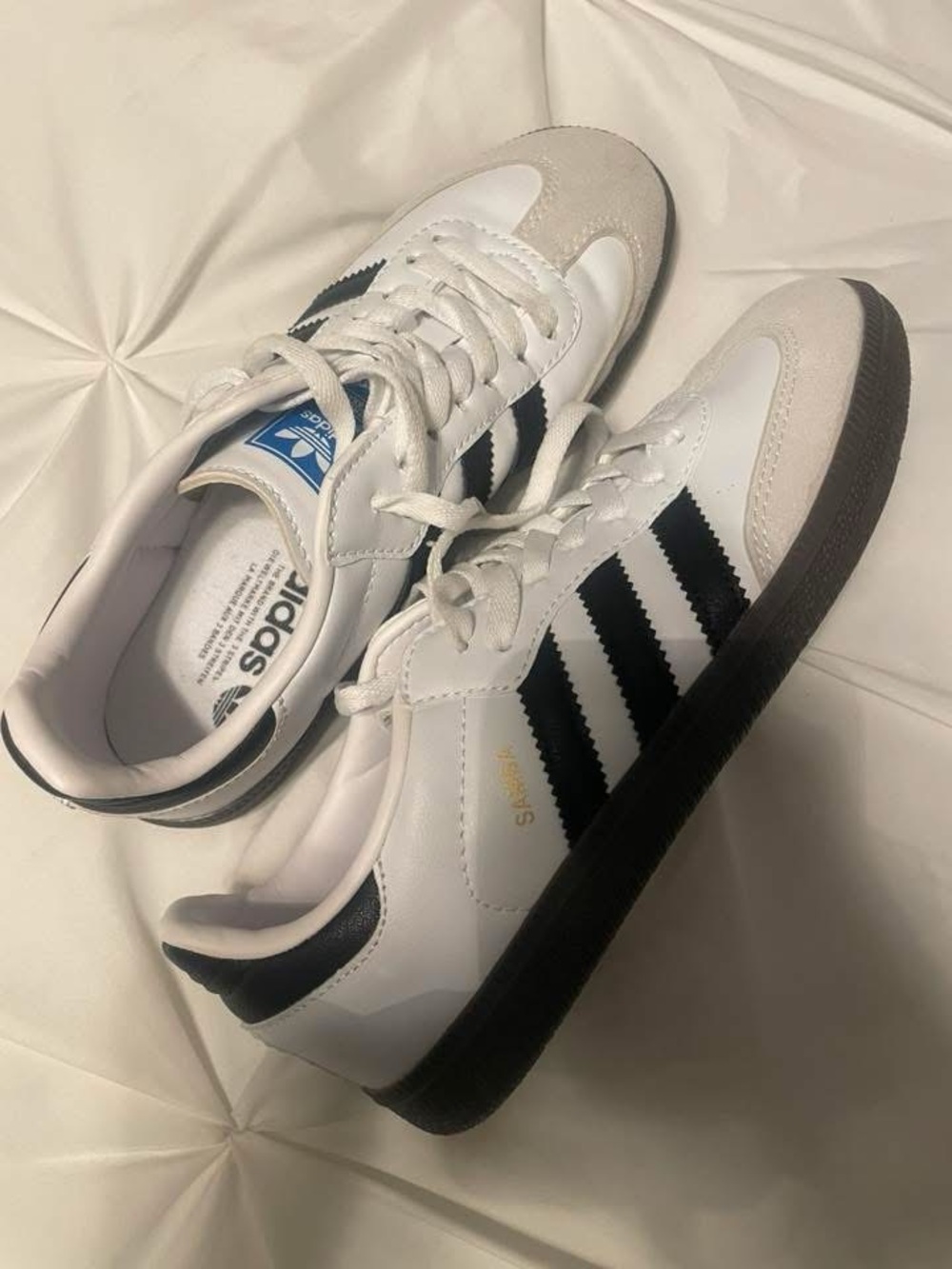 Adidas Samba Classic Sneakers in White and Black